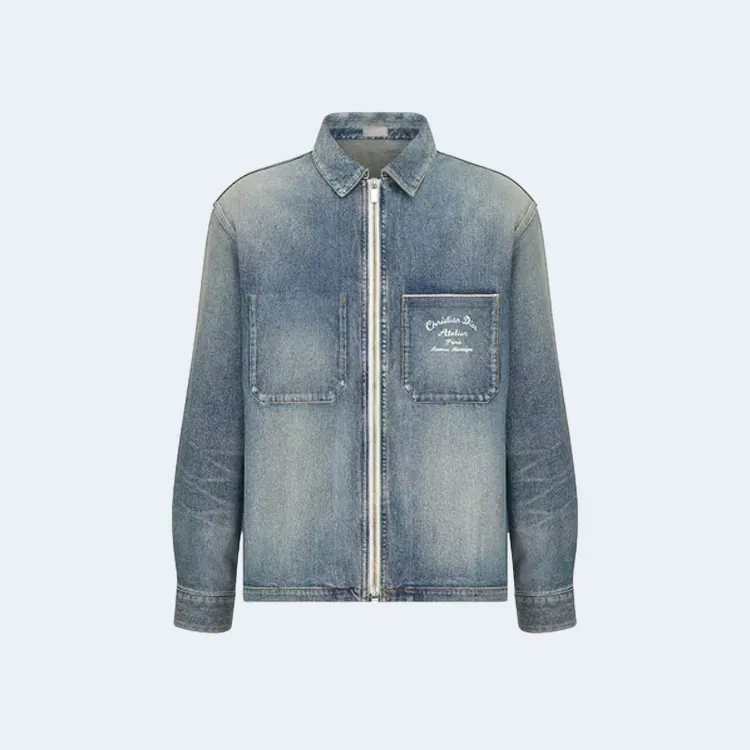 디올 아뜰리에 오버셔츠 블루 코튼