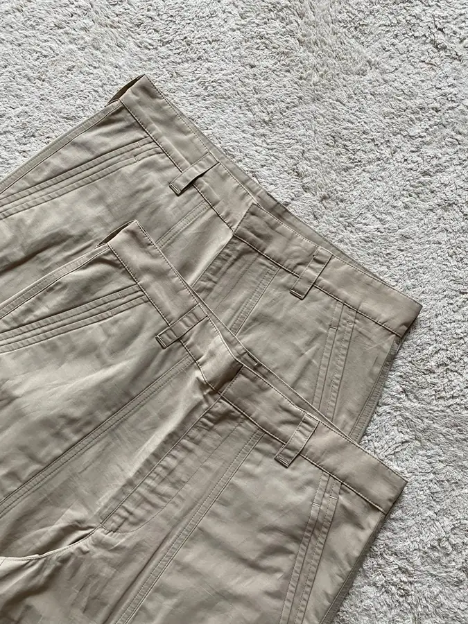 디올 블랜디드 코튼 카고 팬츠 베이지