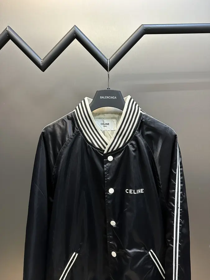 셀린느 새틴 피니시 테디 자켓
