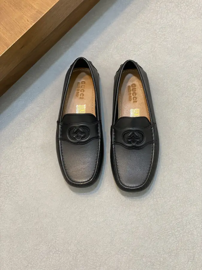 구찌 인터로킹 G 드라이빙 슈즈 블랙