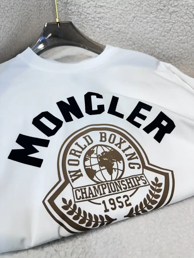 몽클레어 프린트 모티프 티셔츠 화이트
