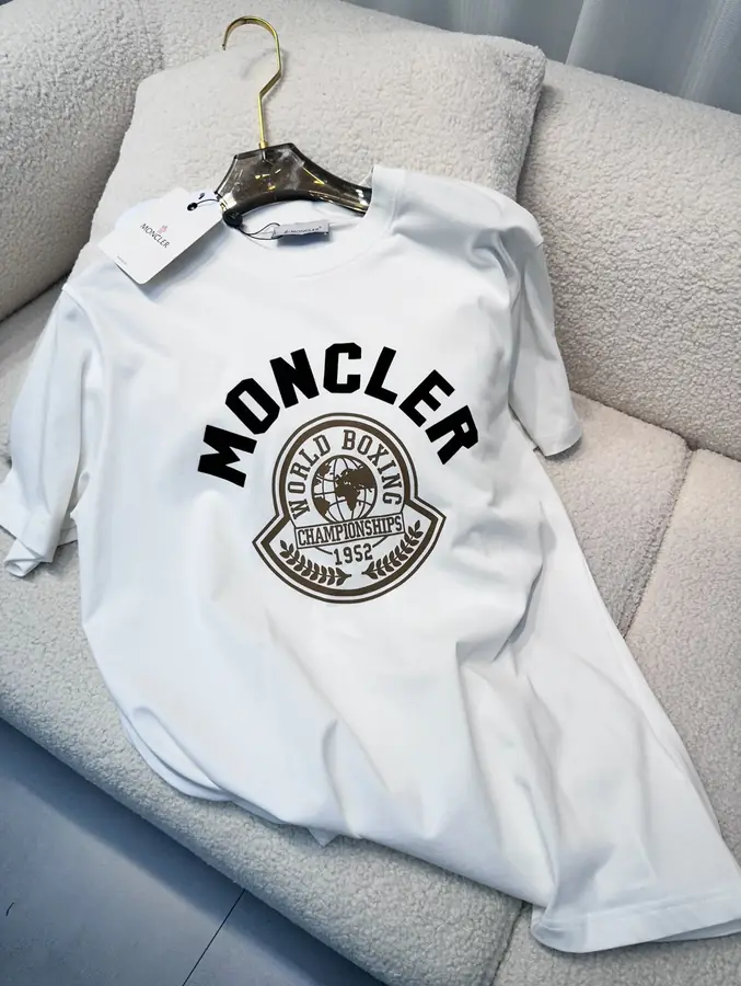 몽클레어 프린트 모티프 티셔츠 화이트