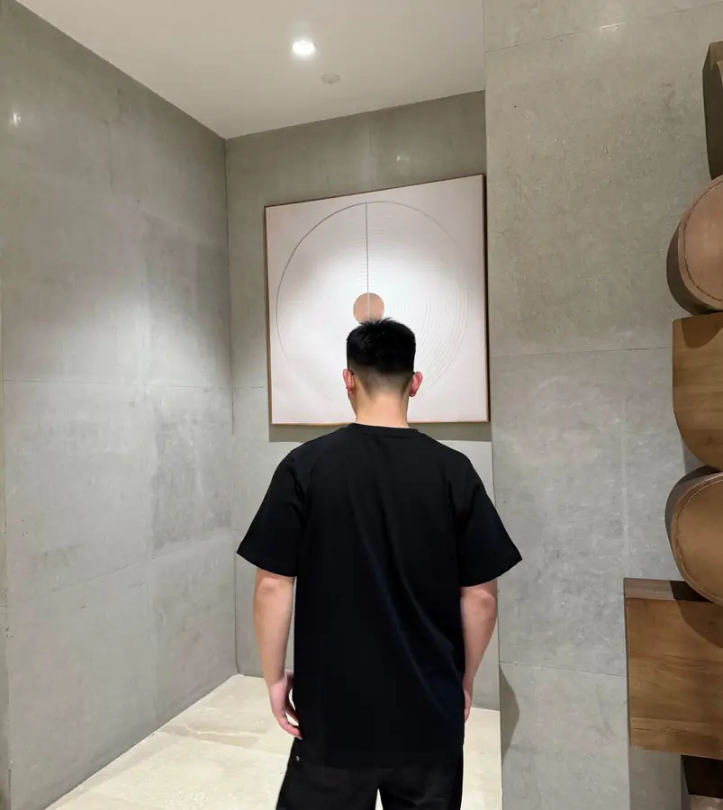 남녀공용 디올 네잎클로버 자수 티셔츠