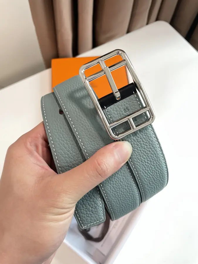에르메스 카페 코드 32 리버서블 블루 32mm