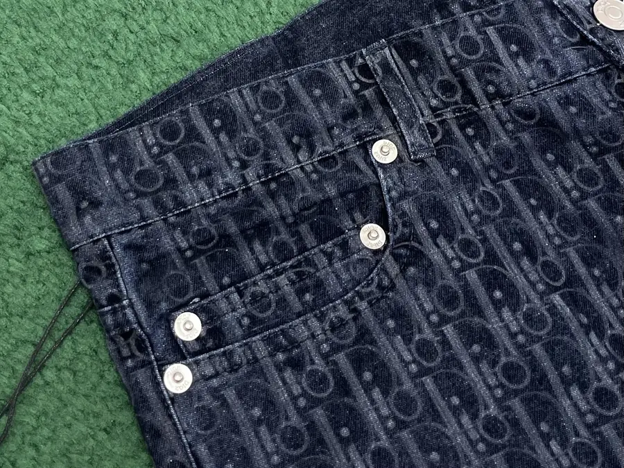 디올 오블리크 진 네이비