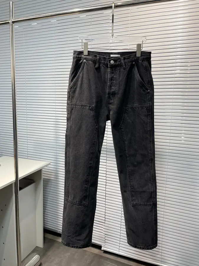 디올 블랙 카펙터 데님 진