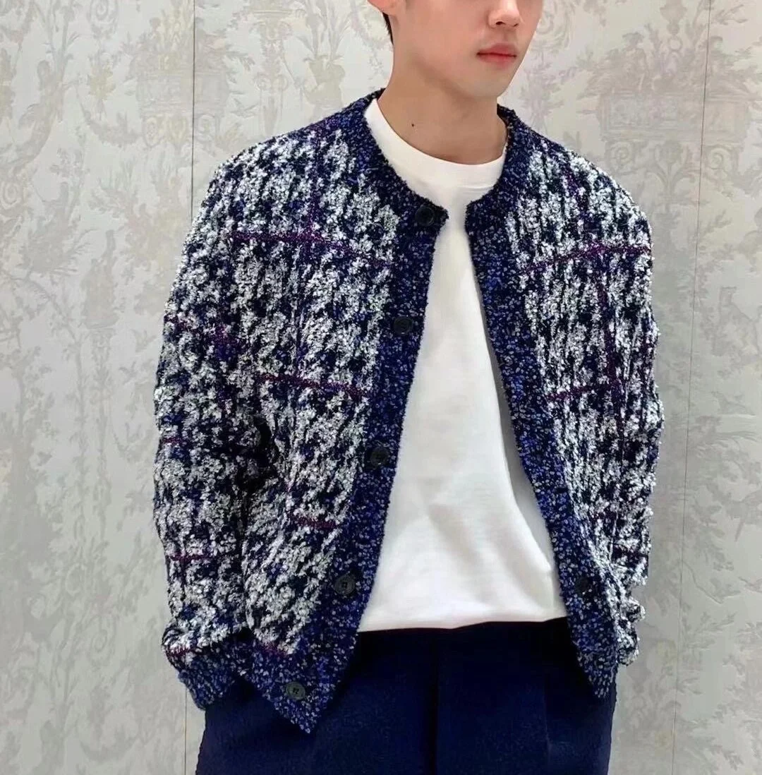 디올 하운즈투스 테크니컬 자카드 가디건