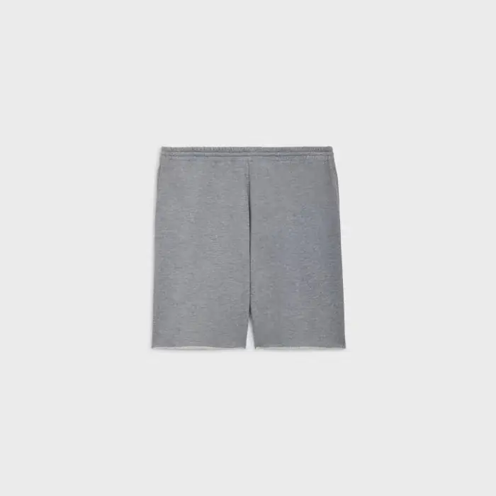 셀린느 고딕 로고 루즈 쇼츠 그레이