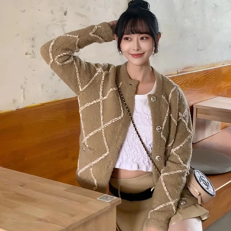 샤넬 코코네이지 퀄팅 니트 가디건 자켓
