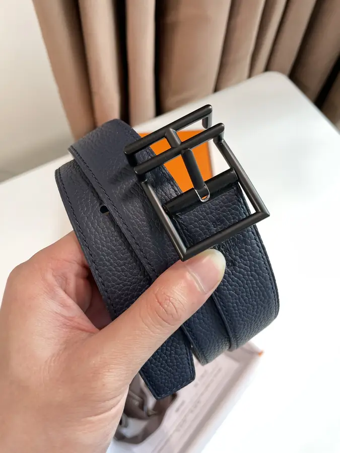 에르메스 네이단 리버서블 블랙 벨트 32mm