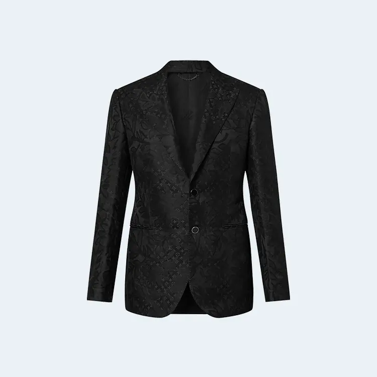 루이비통 싱글 브레스티드 실크 블렌드 퐁 뇌프 재킷 1ABNOL