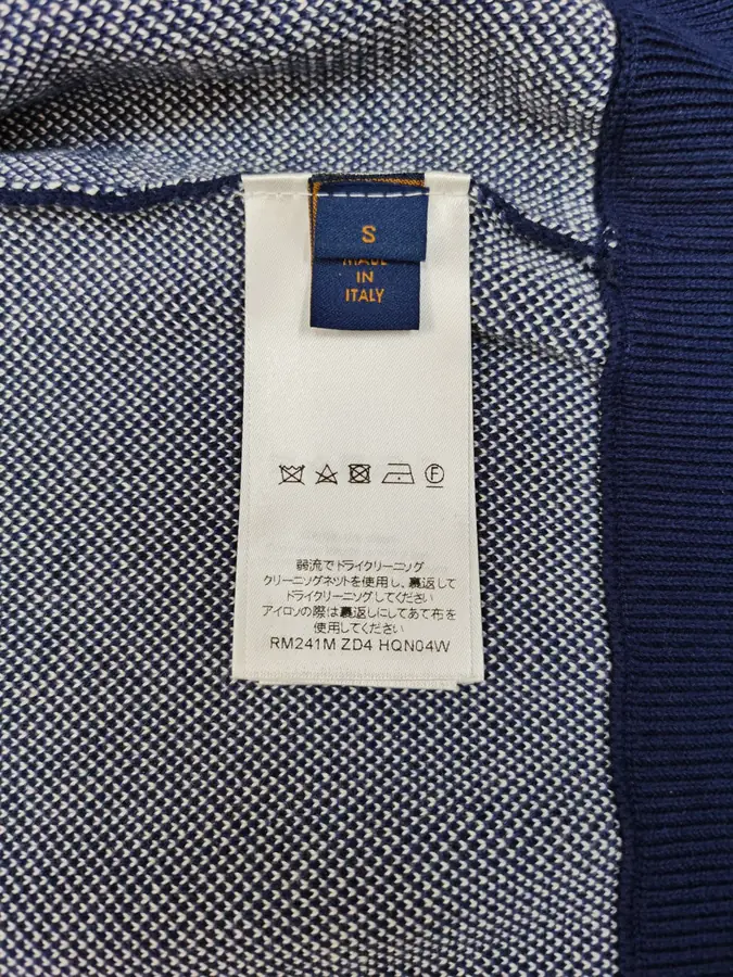 루이비통 집업 코튼 블렌드 블루종 1AFALZ