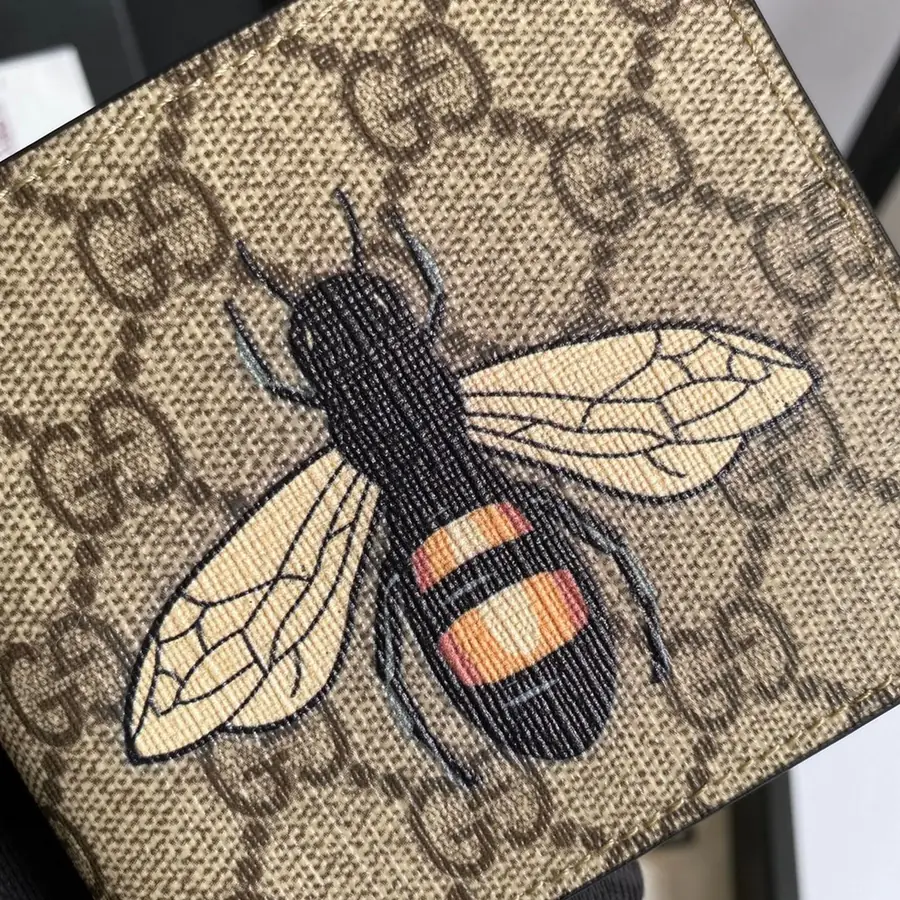 구찌 GG 수프림 BEE 반지갑