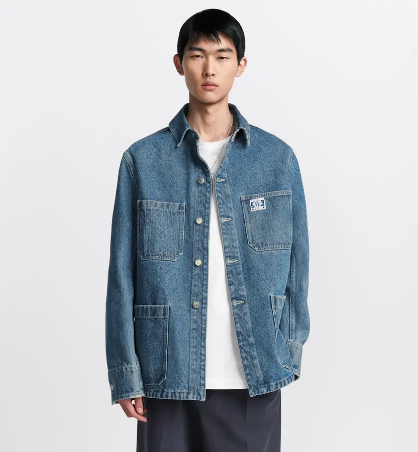 디올 참 오버 데님 셔츠