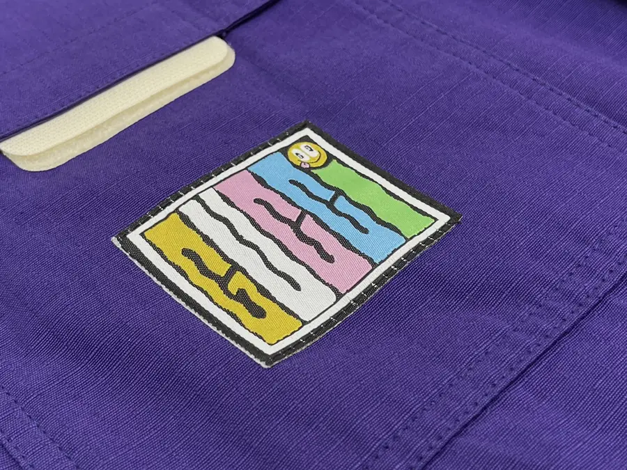 구찌 스트릿 스타일 로고 자켓 퍼플