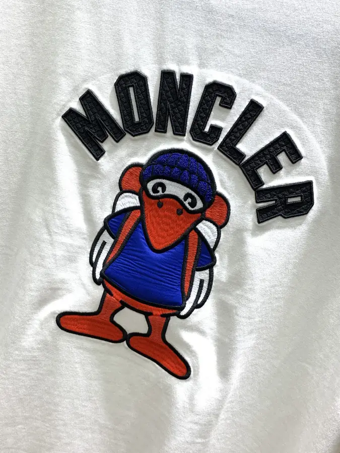 몽클레어 몽덕 모티프 티셔츠 화이트