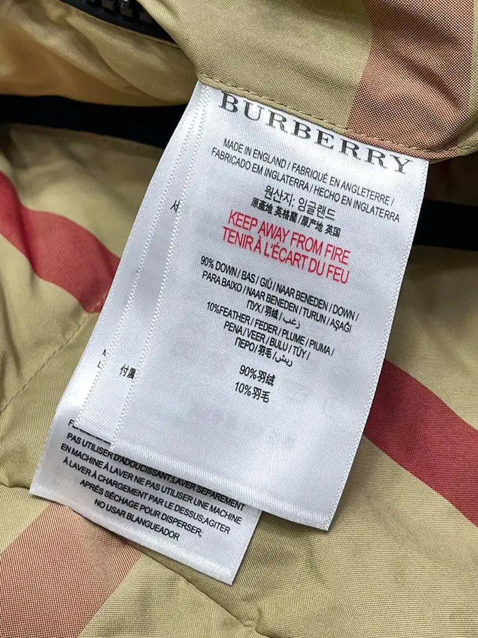 버버리 리버시블 체크 나일론 패딩 자켓