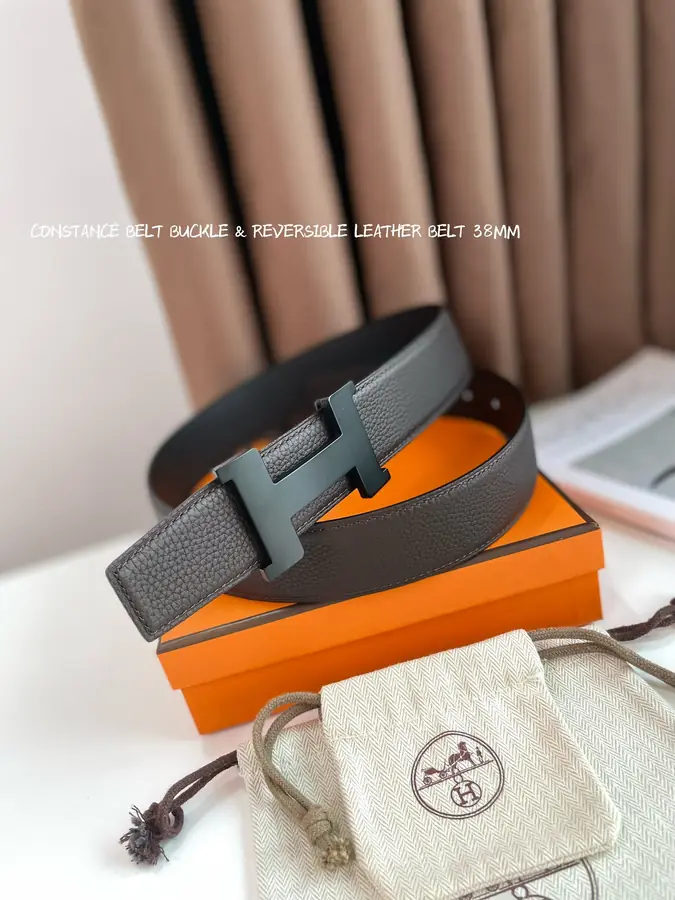 에르메스 콘스탄스 리버서블 다크 브라운 벨트 38mm