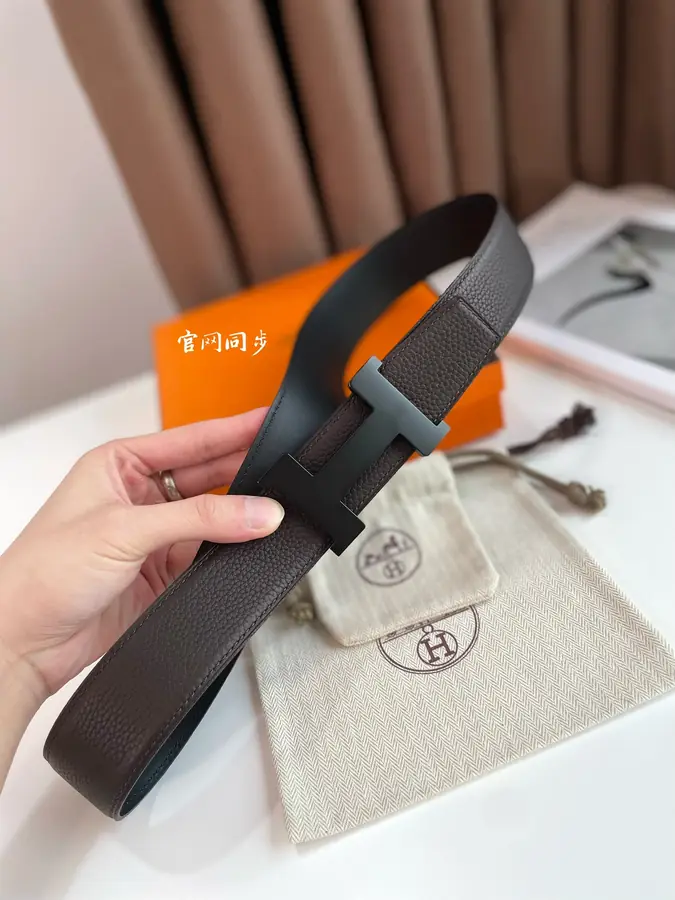 에르메스 콘스탄스 리버서블 다크 브라운 벨트 38mm