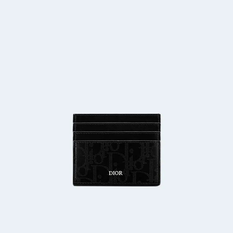 디올 블랙 그래피티 카드 지갑