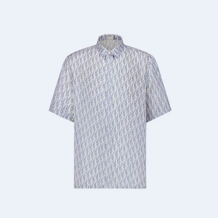 디올 오블리크 쇼트 슬리브드 셔츠