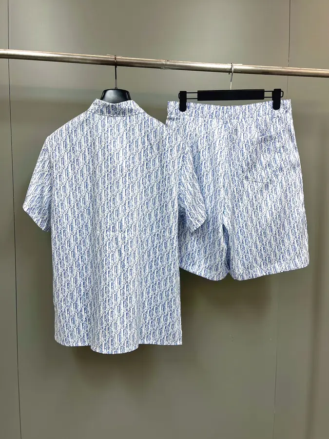 디올 오블리크 쇼트 슬리브드 셔츠