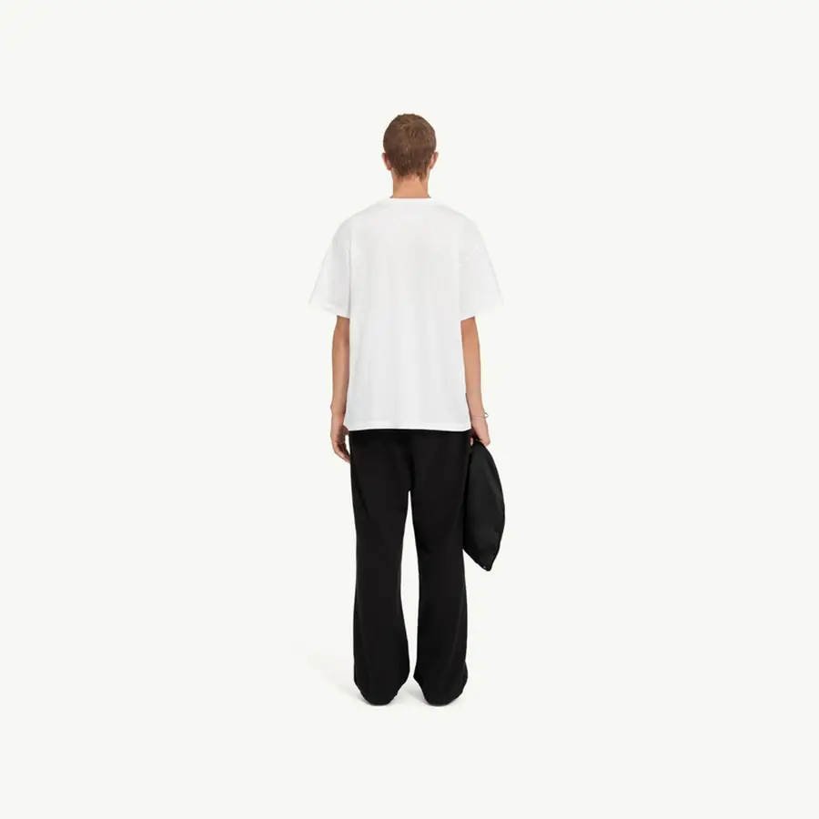 메종 마르지엘라 이어 오브 더 스네이크 로고 티셔츠