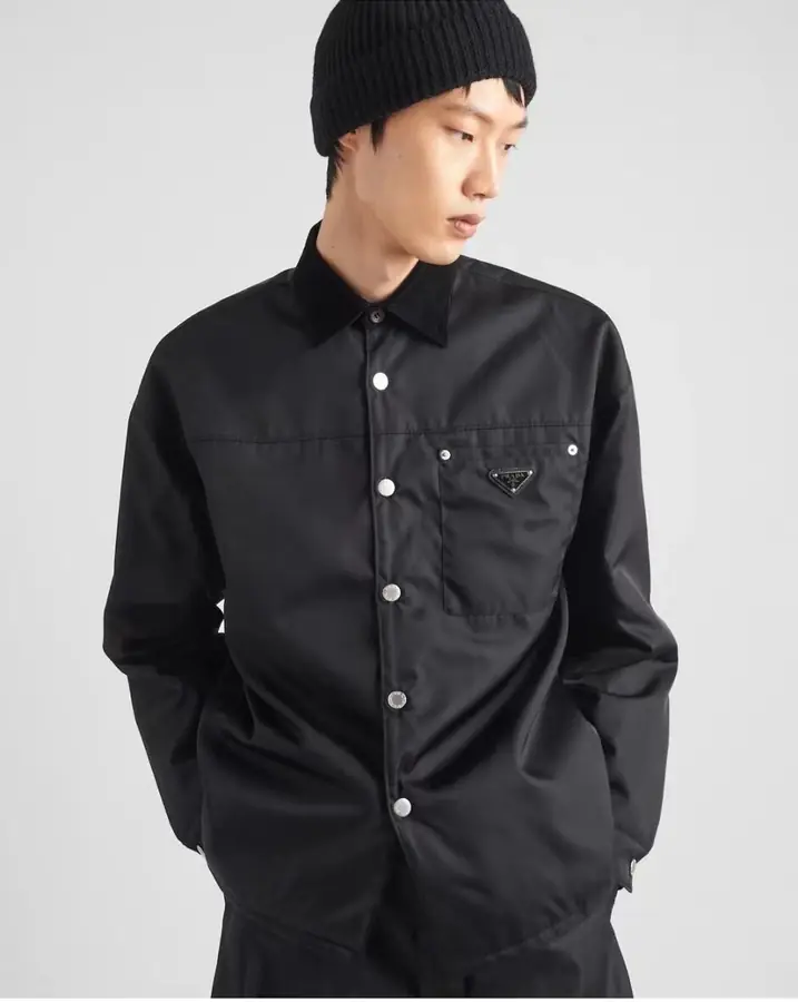 프라다 리나일론 셔츠 재킷