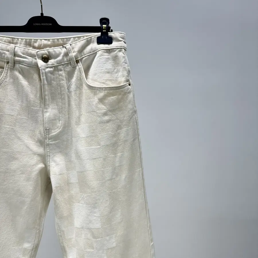 루이비통 다모플라주 자카드 데님 팬츠