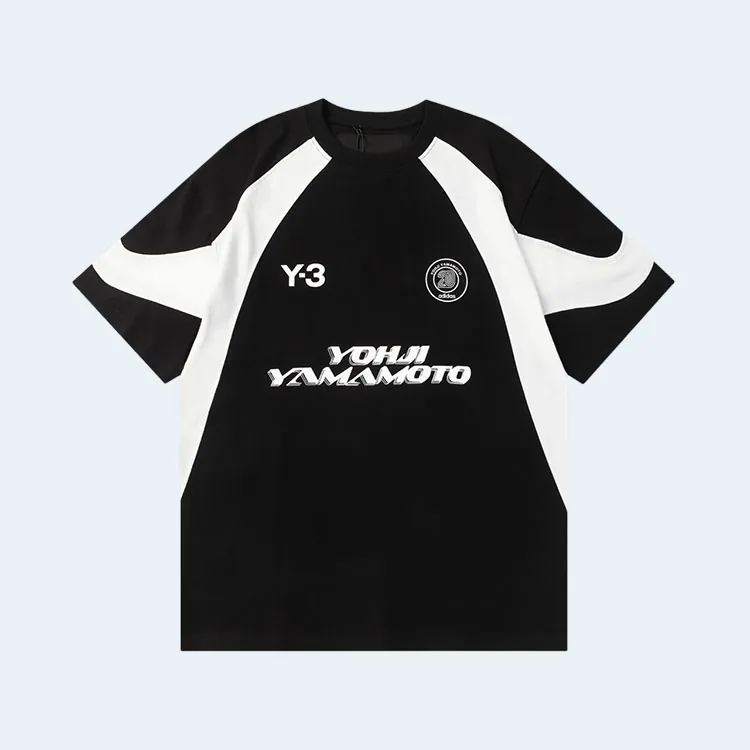 요지야마모토 Y3 롱슬리브 풋볼 티셔츠 블랙