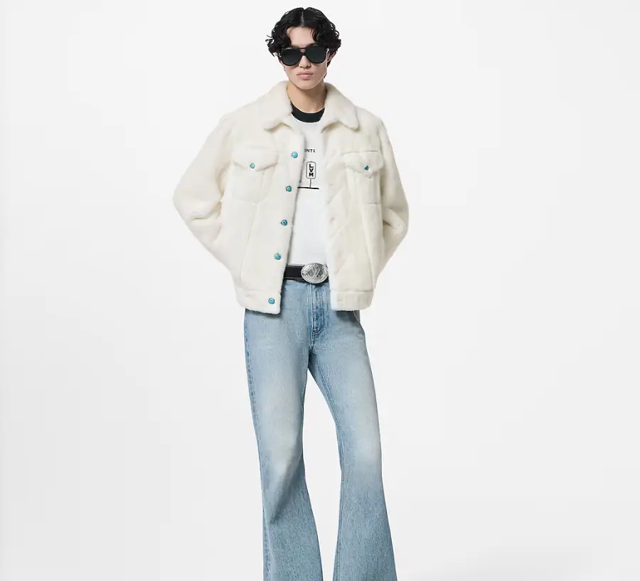 루이비통 밍크 트러커 재킷 1AFXB8