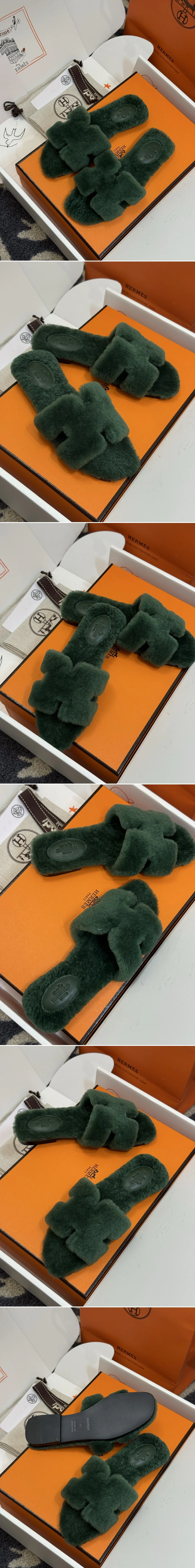 에르메스 오란 샌들 그린 상세 이미지 2
