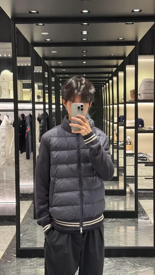 몽클레어 패딩 코튼 가디건