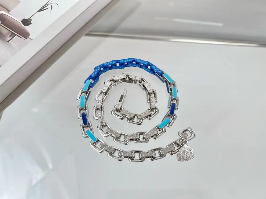 루이비통 x YK 파라다이스 체인 목걸이 M01095