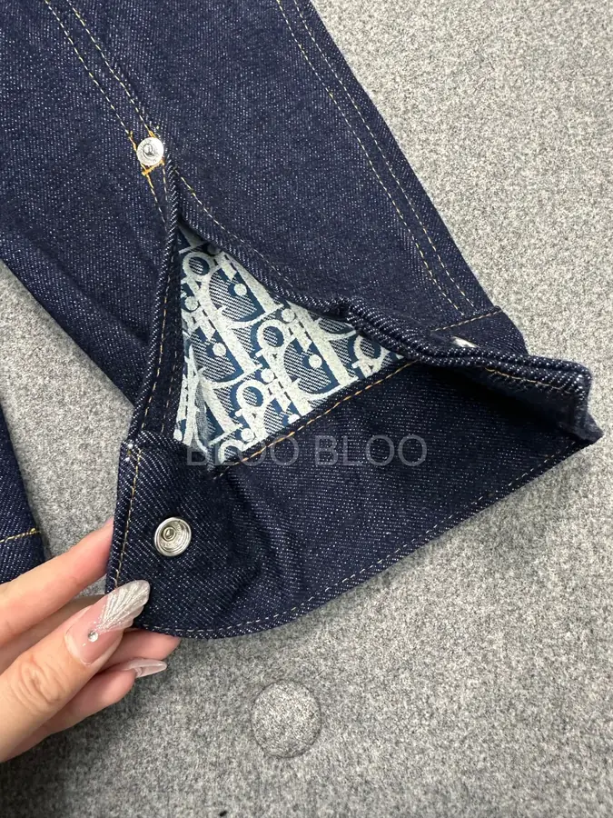 디올 오블리크 코튼 데님 오버셔츠