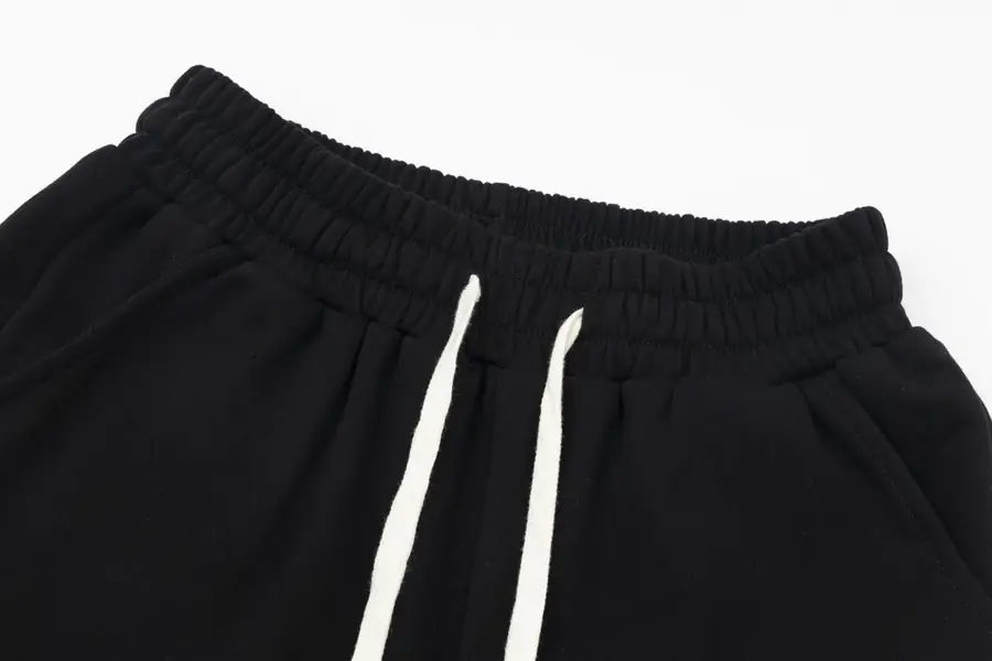 크롬하츠 크로스레더 화이트 와펜 쇼츠 블랙