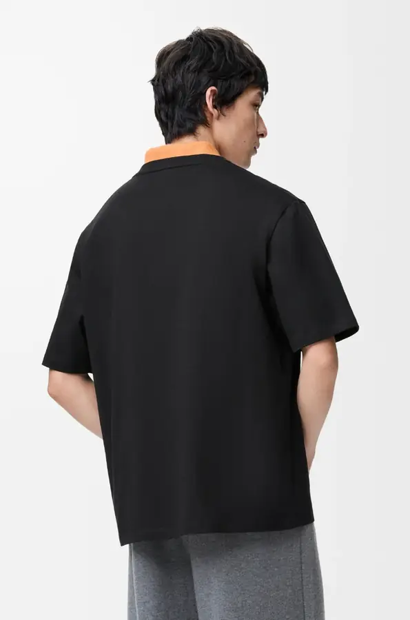 남녀공용 로에베 루이스 웨인 엠브로이더리 코튼 저지 티셔츠 (2color)