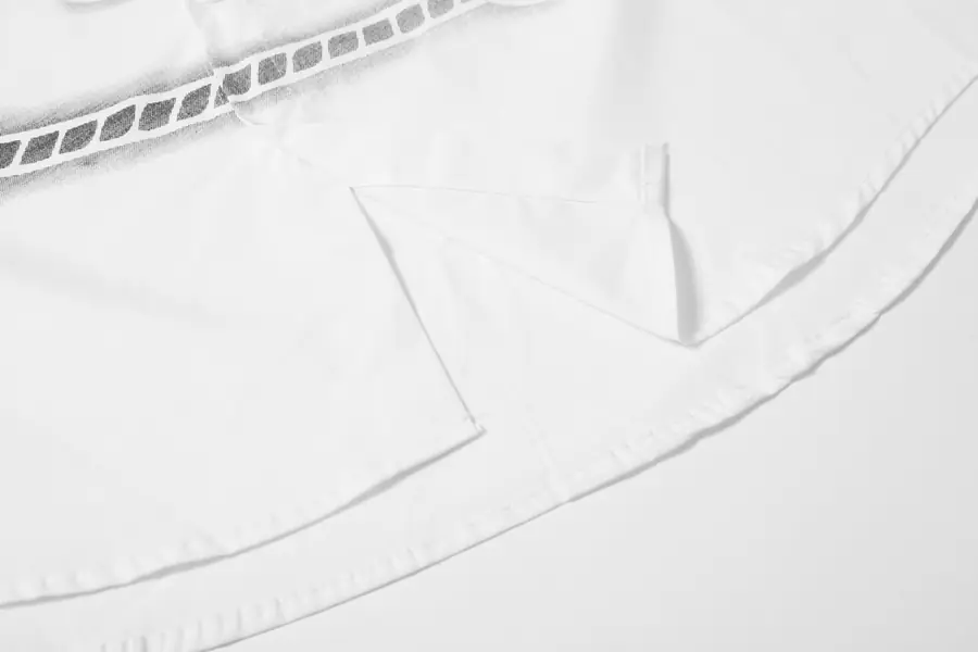 프라다 24SS 프린트 패치워크 셔츠 화이트