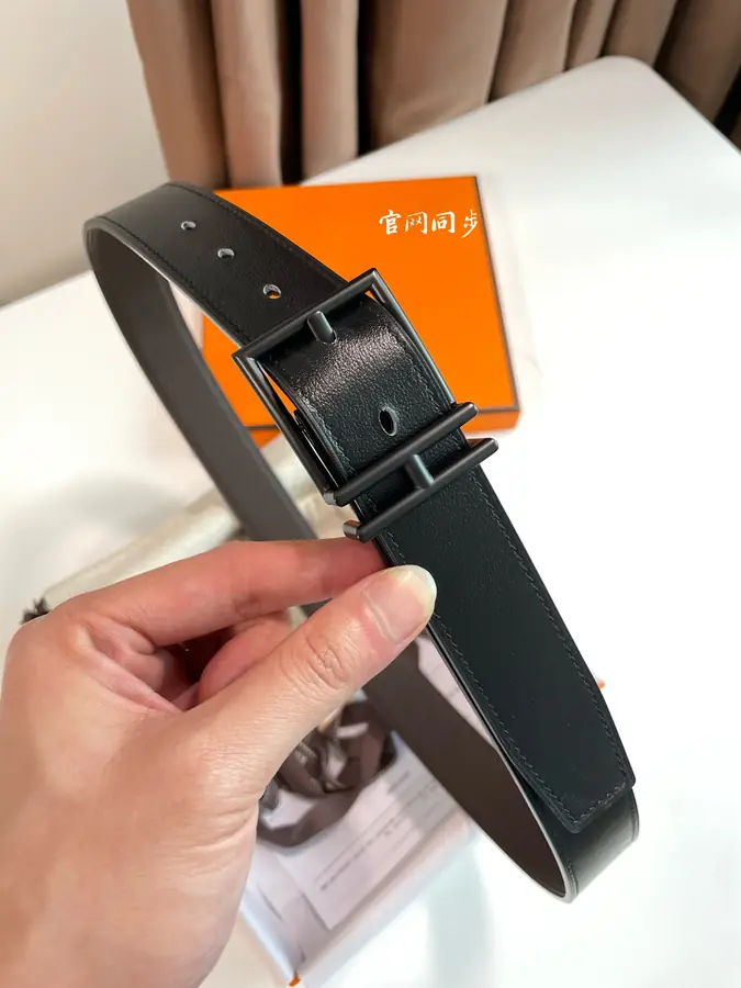 에르메스 네이단 리버서블 다크 브라운 벨트 32mm