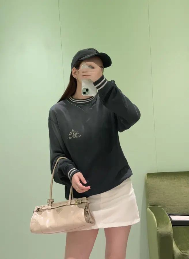 프라다 코튼 스웨트셔츠
