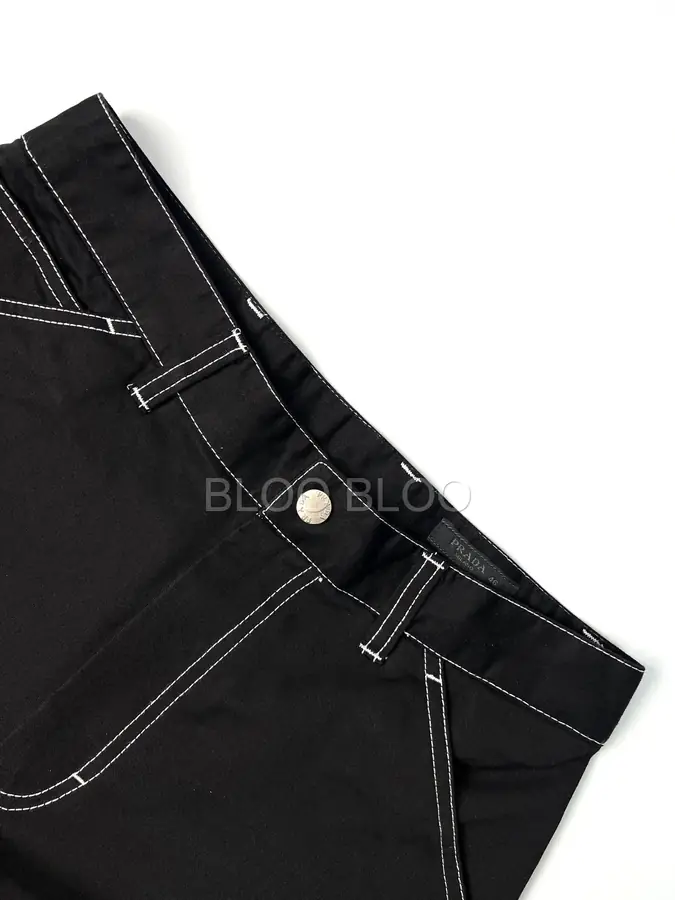 프라다 스트레치 코튼 팬츠