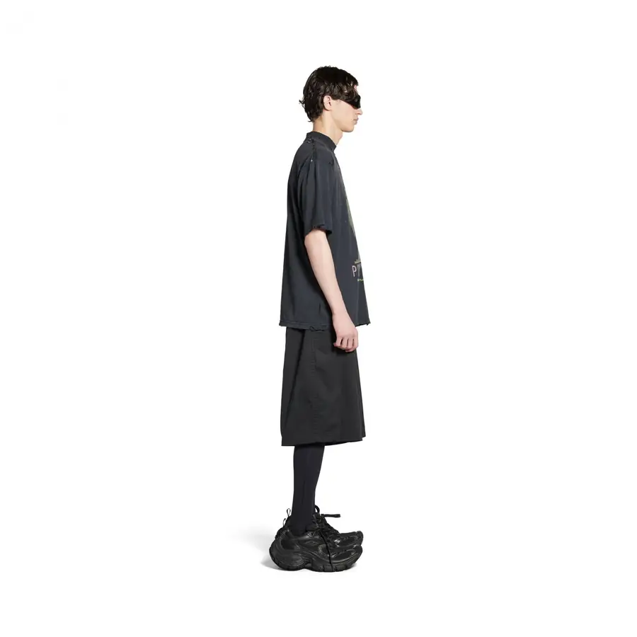 발렌시아가 파리 리버티 미디엄 핏 티셔츠 블랙