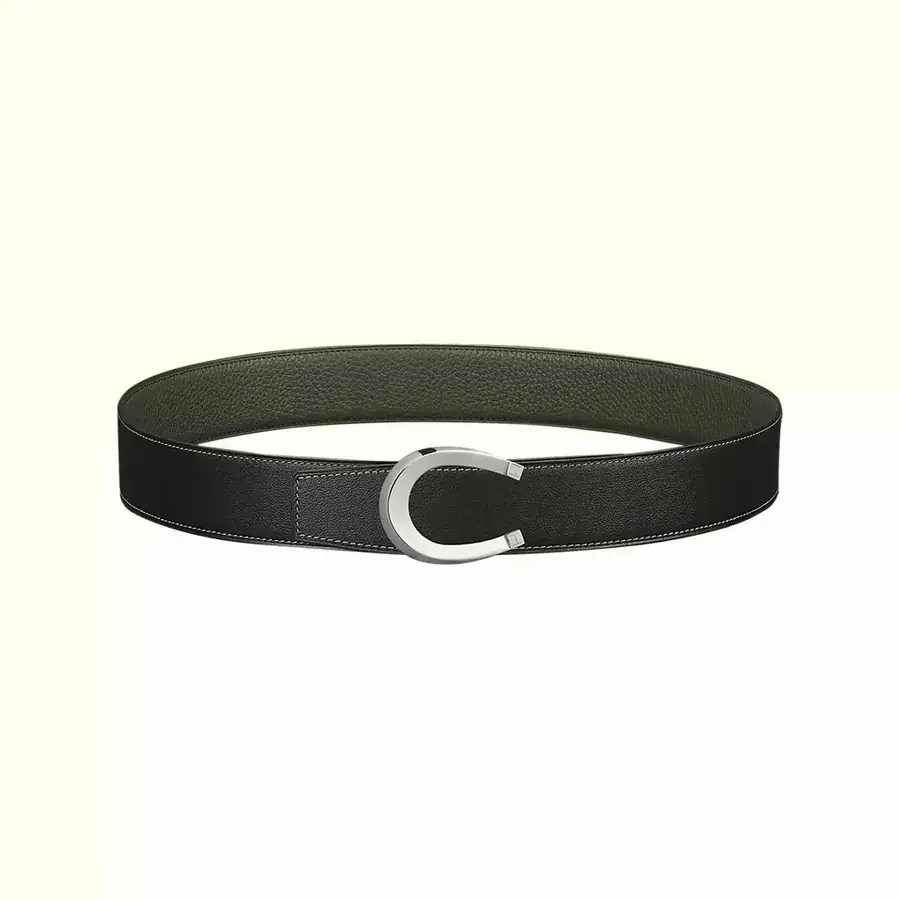 에르메스 럭 리버서블 벨트 카키 블랙 38mm