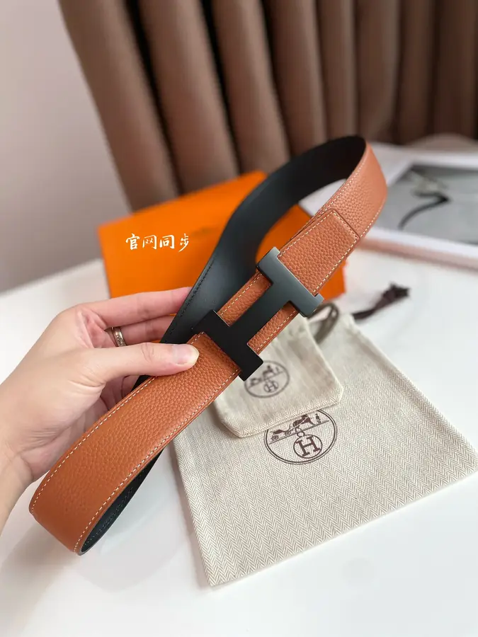 에르메스 콘스탄스 리버서블 브라운 벨트 38mm