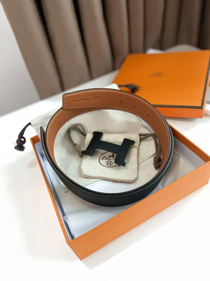 에르메스 콘스탄스 리버서블 브라운 벨트 38mm