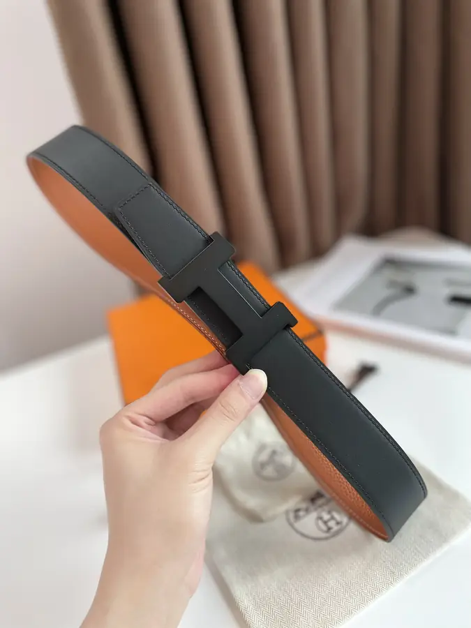 에르메스 콘스탄스 리버서블 브라운 벨트 38mm