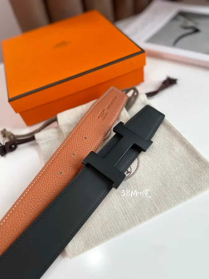 에르메스 콘스탄스 리버서블 브라운 벨트 38mm