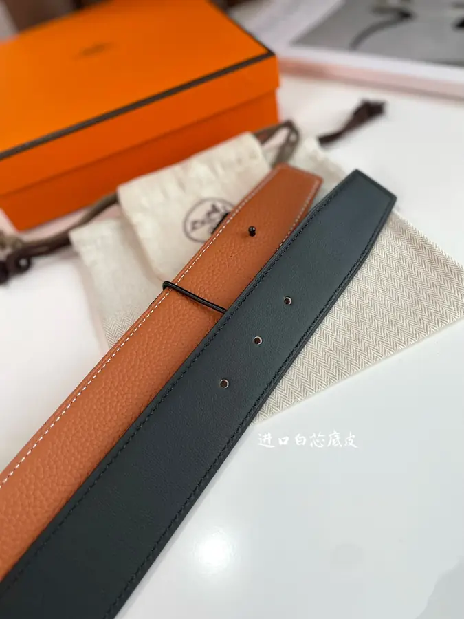 에르메스 콘스탄스 리버서블 브라운 벨트 38mm
