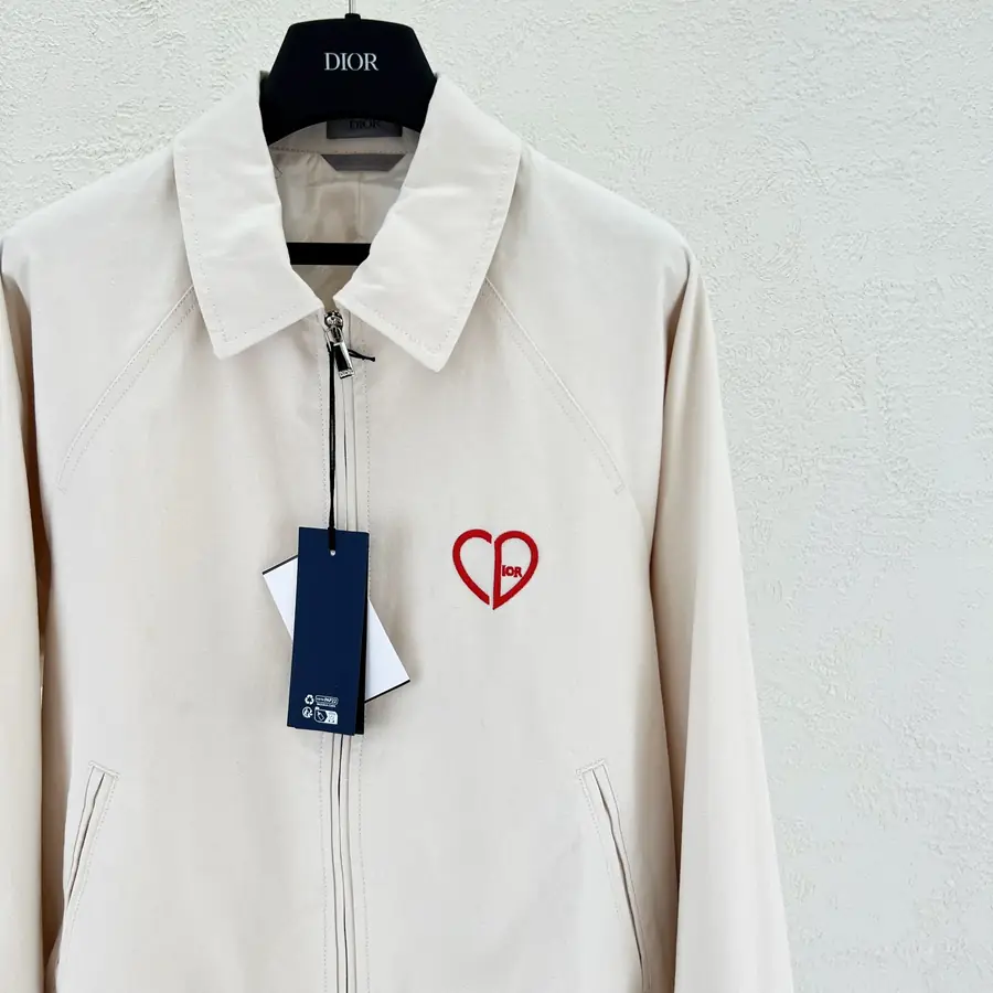 디올 CD Heart 블루종 재킷