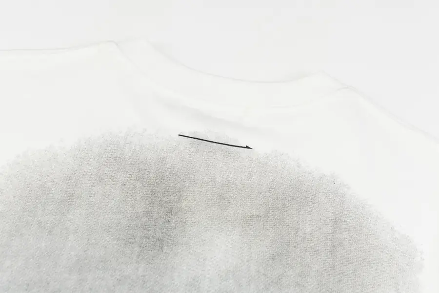 메종 마르지엘라 브라이드 워싱 로고 티셔츠 화이트